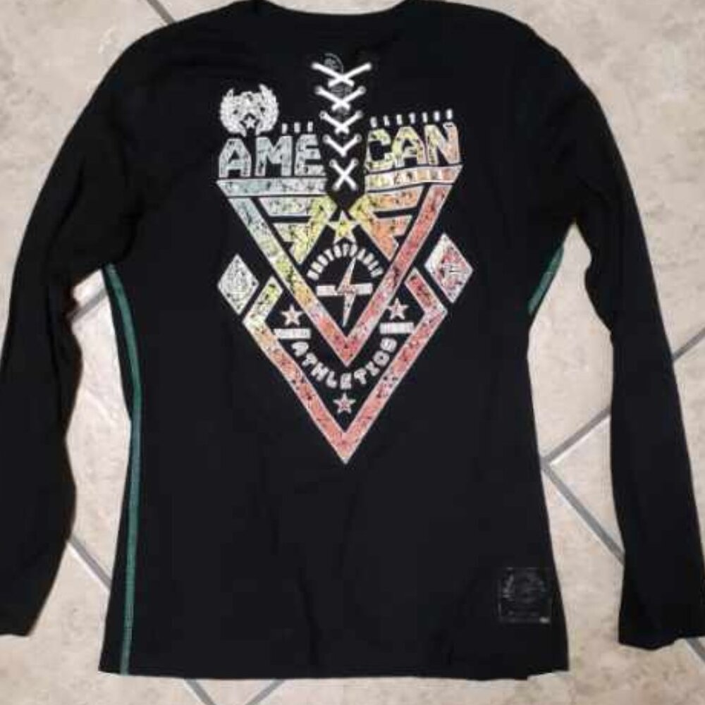 Cool! Black Long Sleeve Tee - Women's M - American Fighter - Never Been Worn!